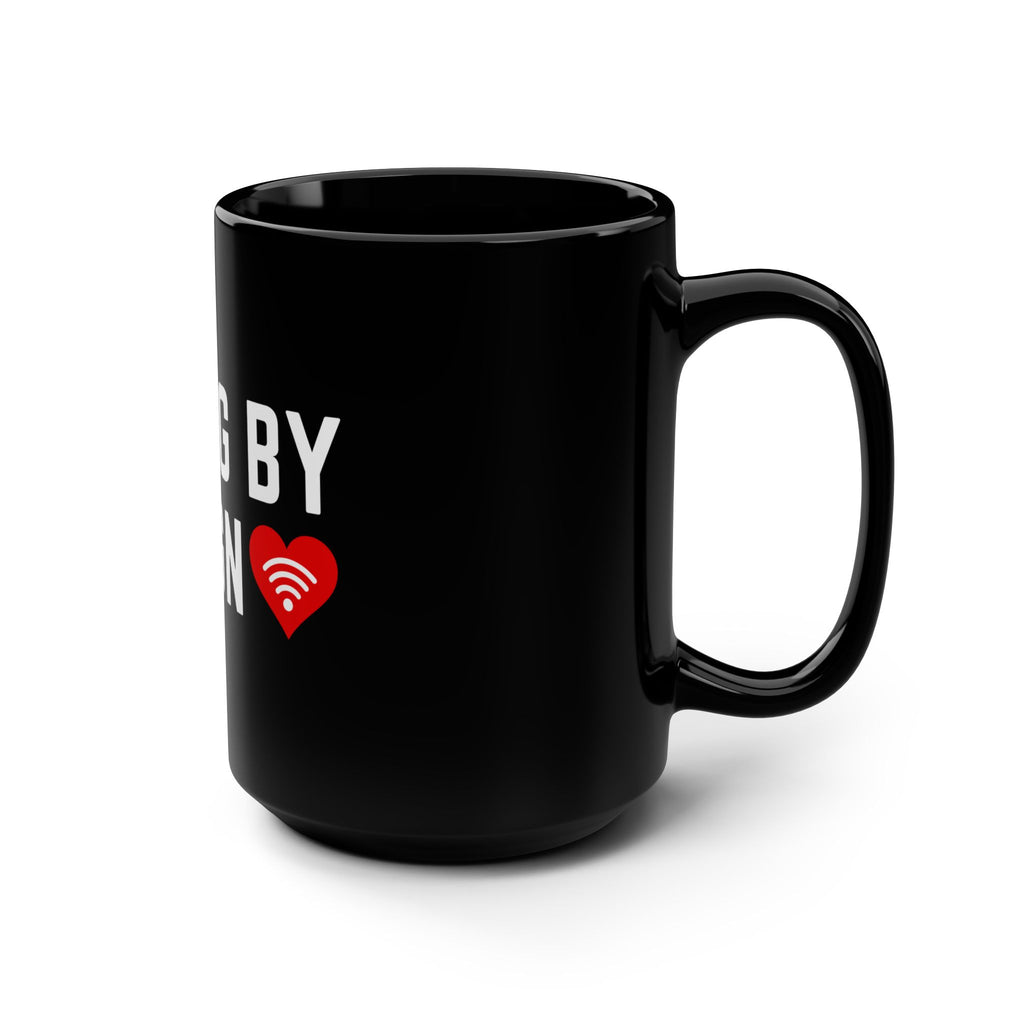 Living by Design Black 15oz Mug