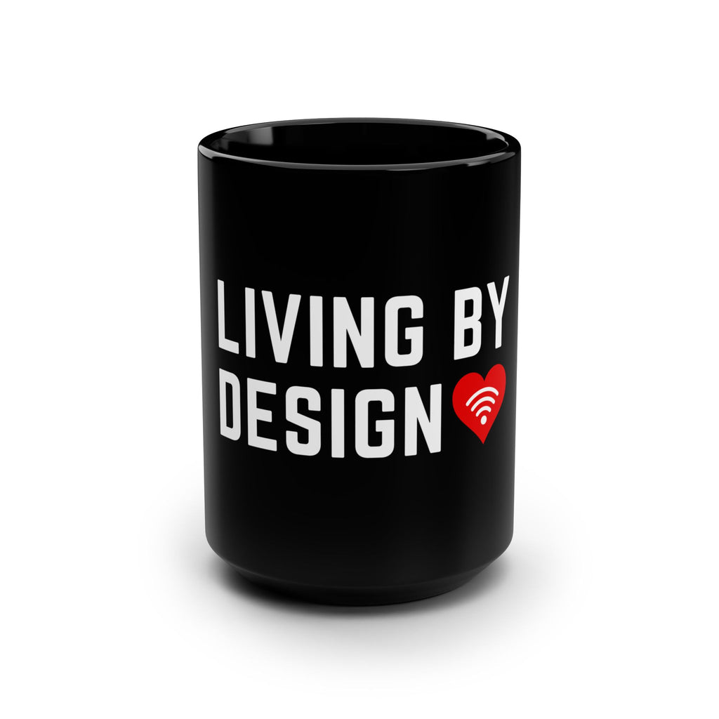 Living by Design Black 15oz Mug