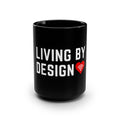 Living by Design Black 15oz Mug