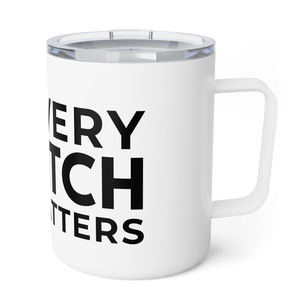 Every Pitch Matters 10oz Insulated Coffee Mug — Softball Coach Travel Tumbler