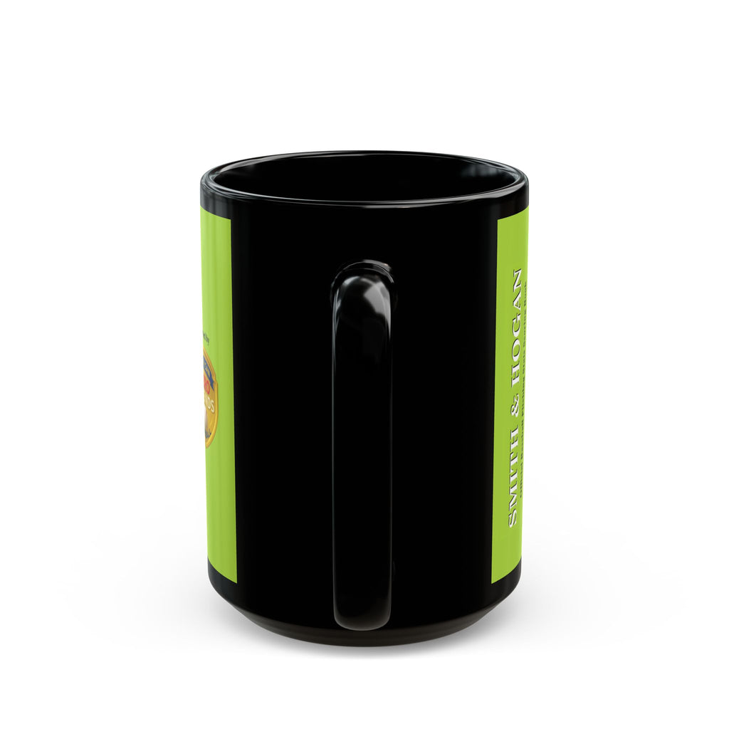 Baseball Pitcher Silhouette Black Mug – 15oz