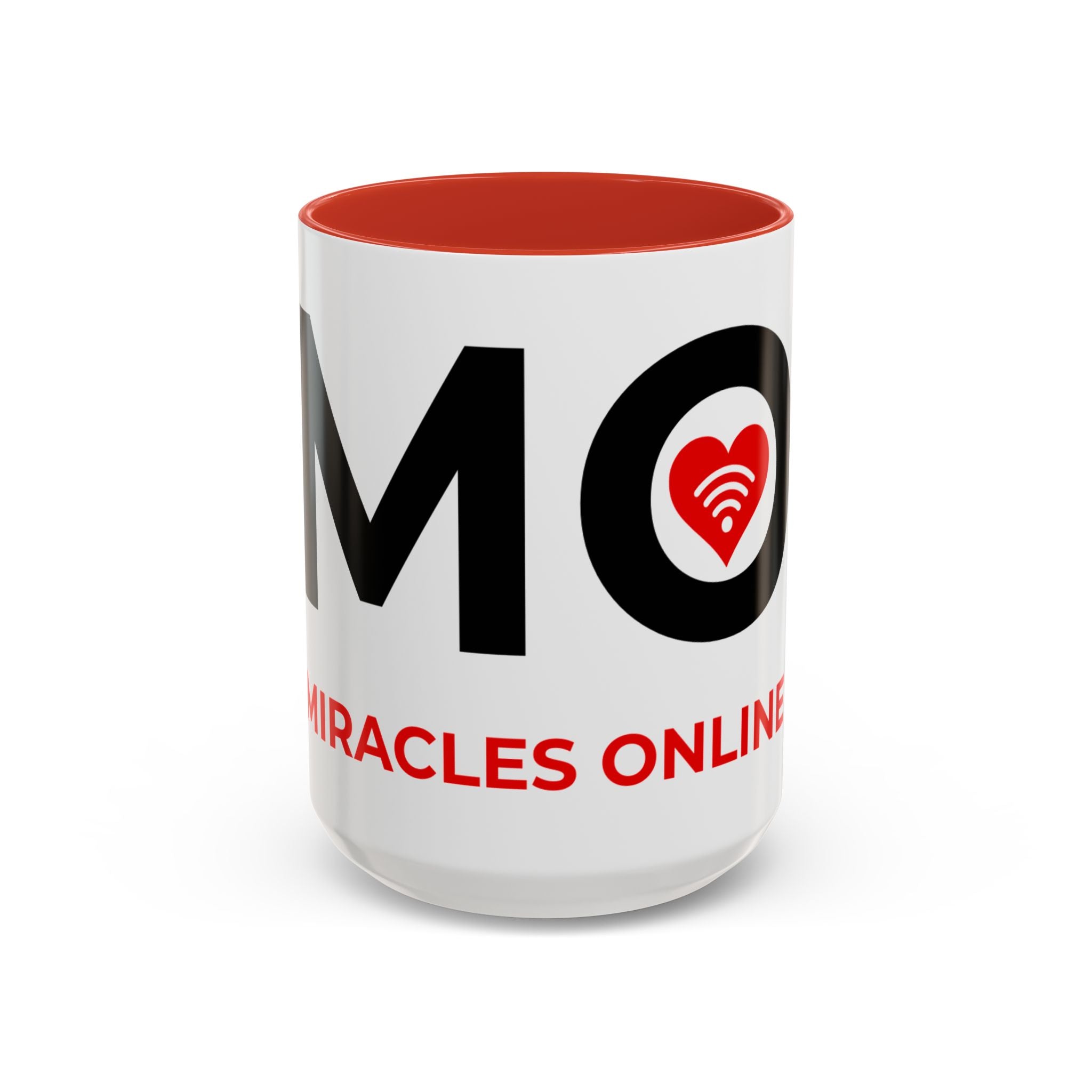 Miracles Online Accent Coffee Mug — "MO" Logo (15 Oz)