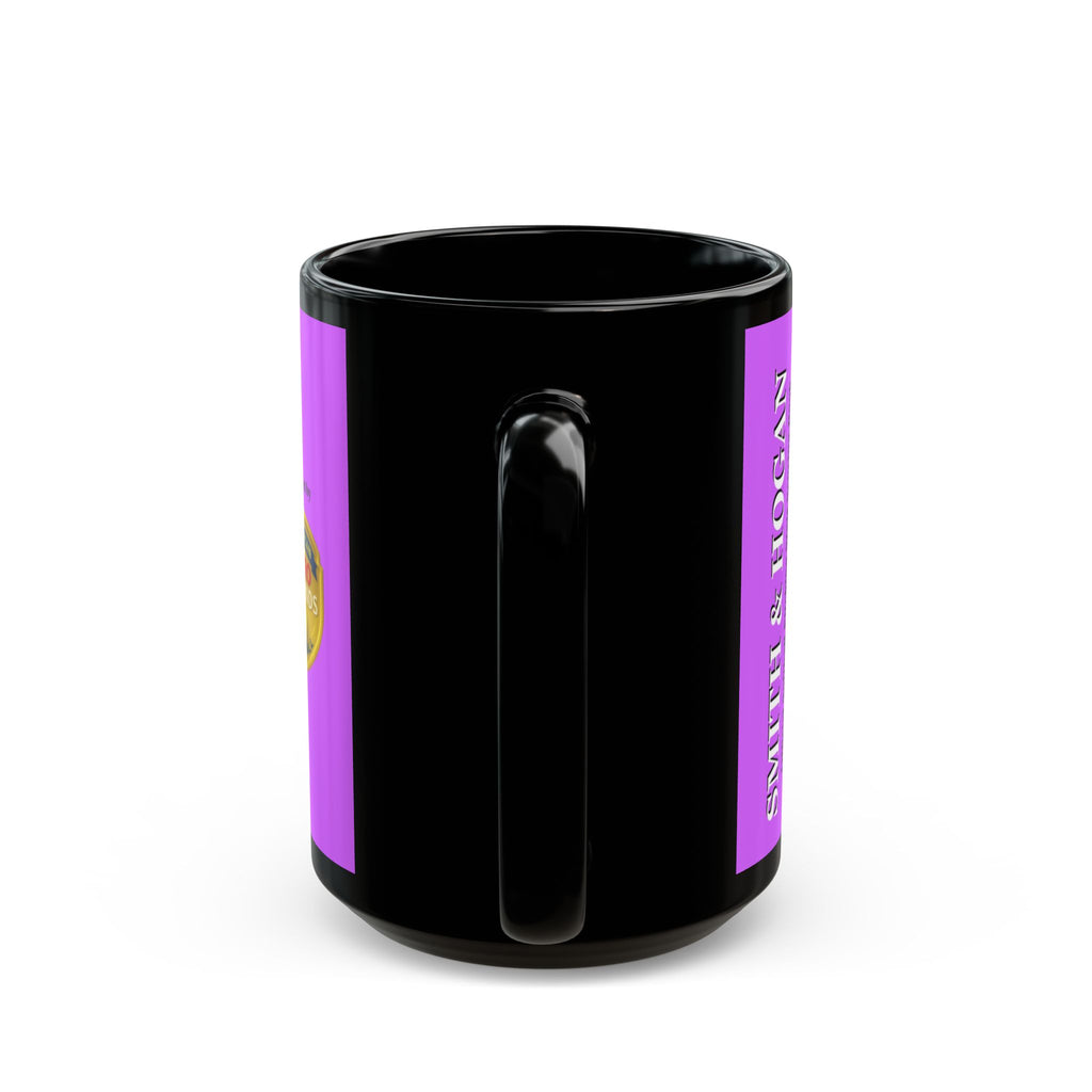 Softball Pitcher Silhouette Black Ceramic Mug –  (15oz)