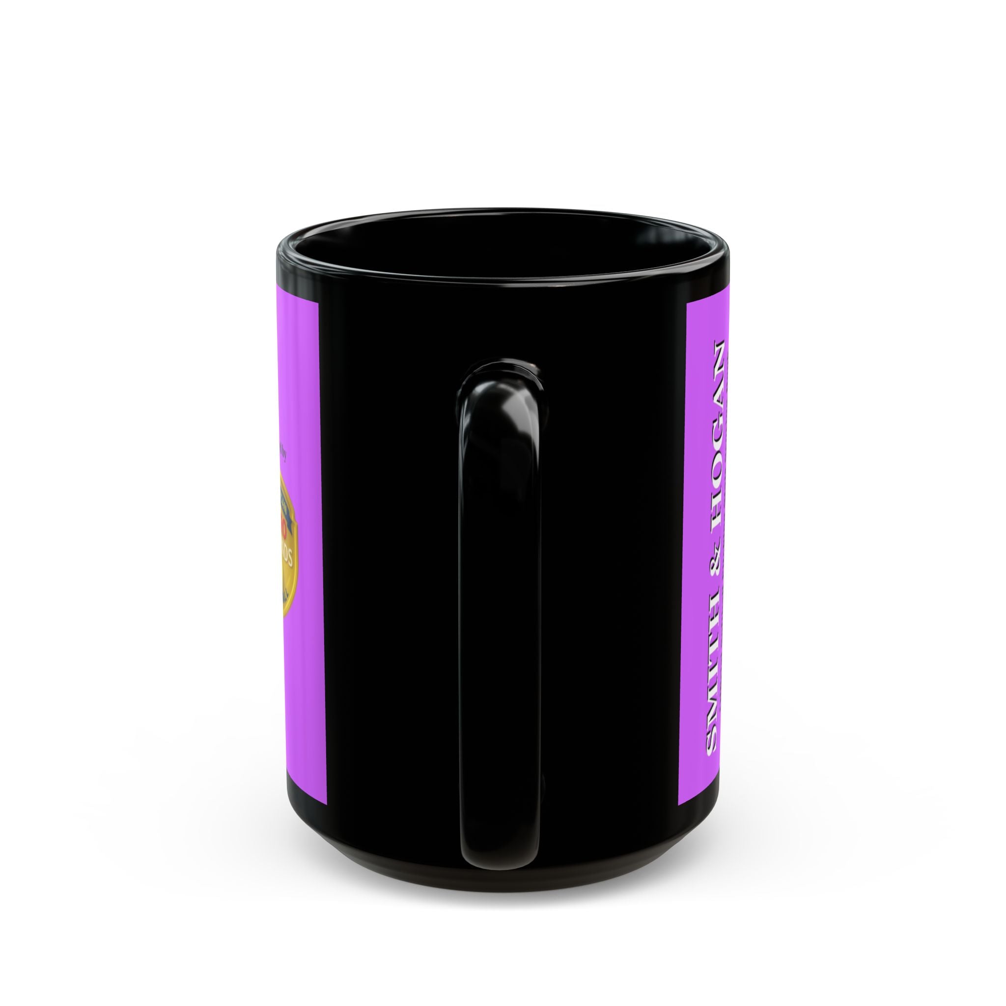 Softball Pitcher Silhouette Black Ceramic Mug –  (15oz)