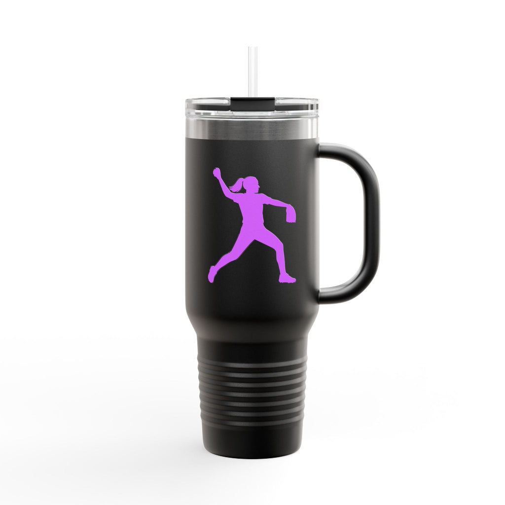 *Limited Edition* - Softball Pitcher - 40oz Insulated Travel Mug —