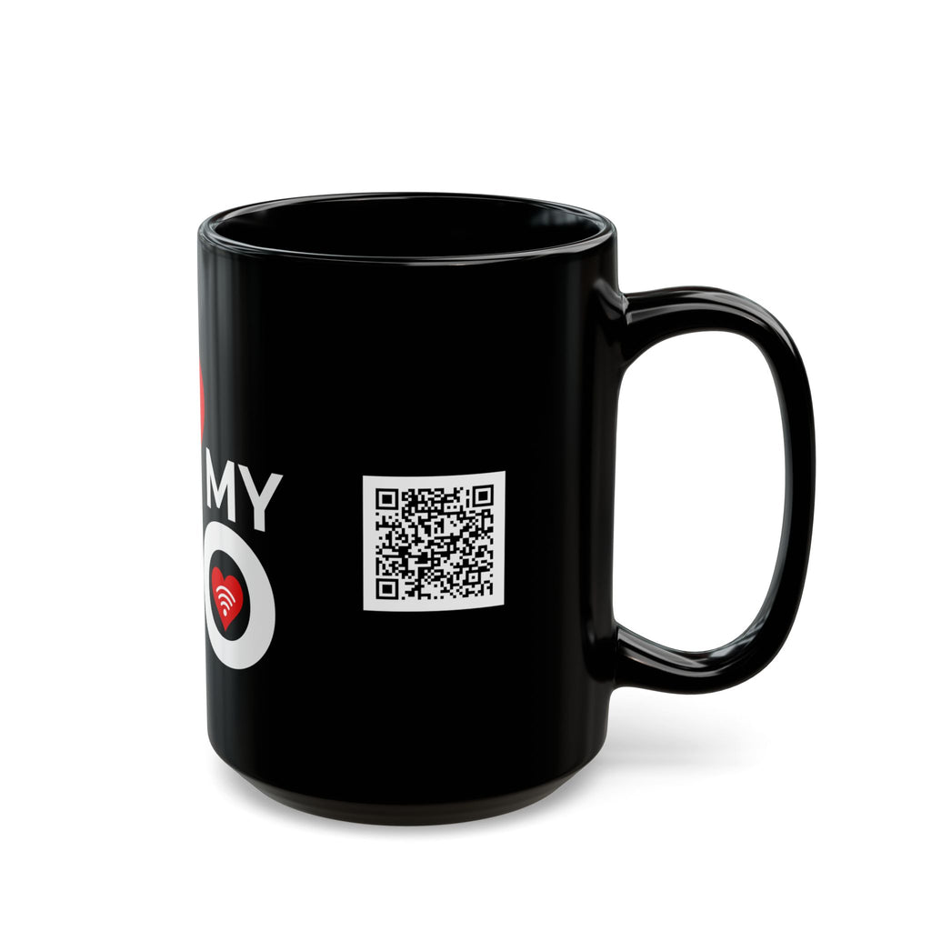 I Love My Mo Black Ceramic Mug –15 oz
