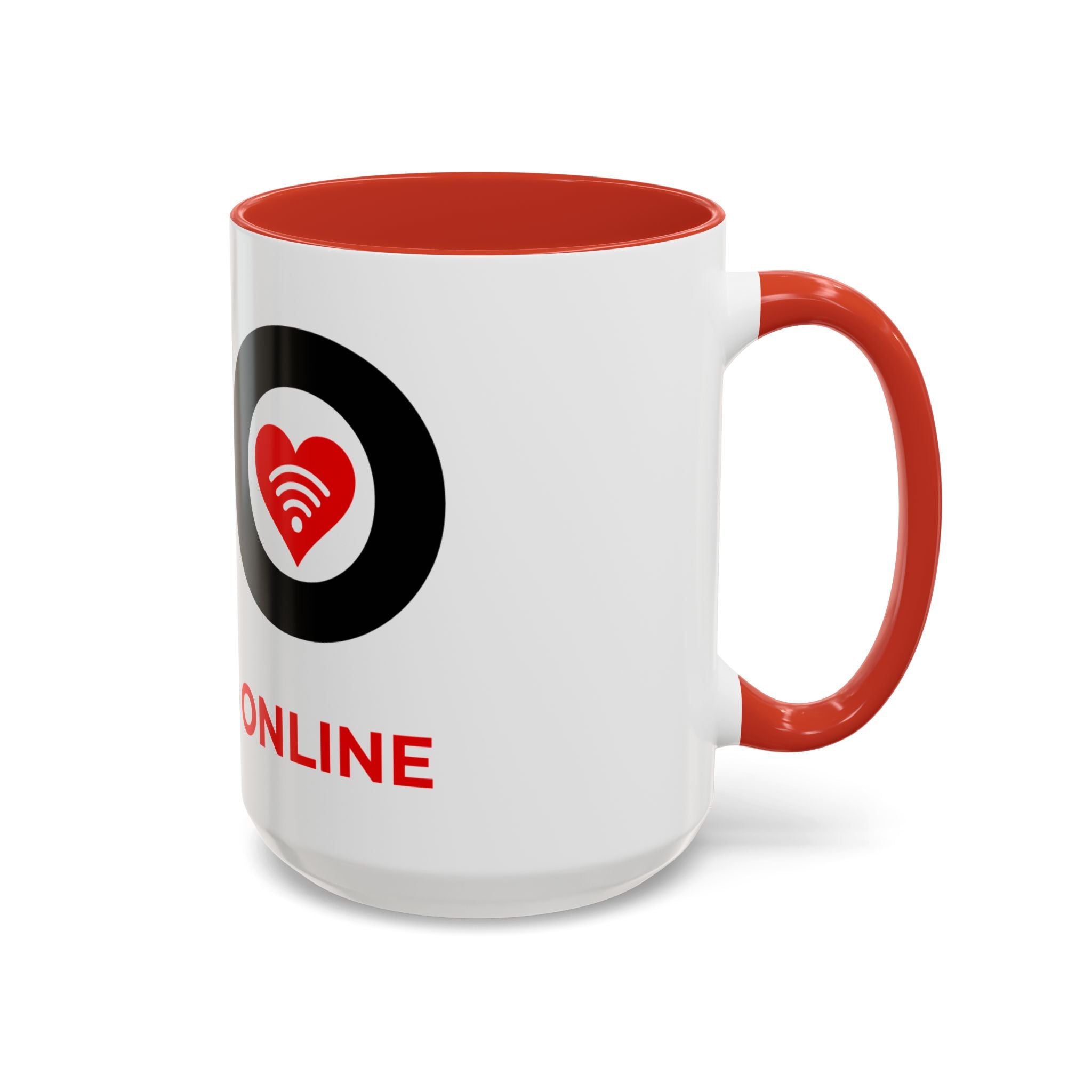 Miracles Online Accent Coffee Mug — "MO" Logo (15 Oz)