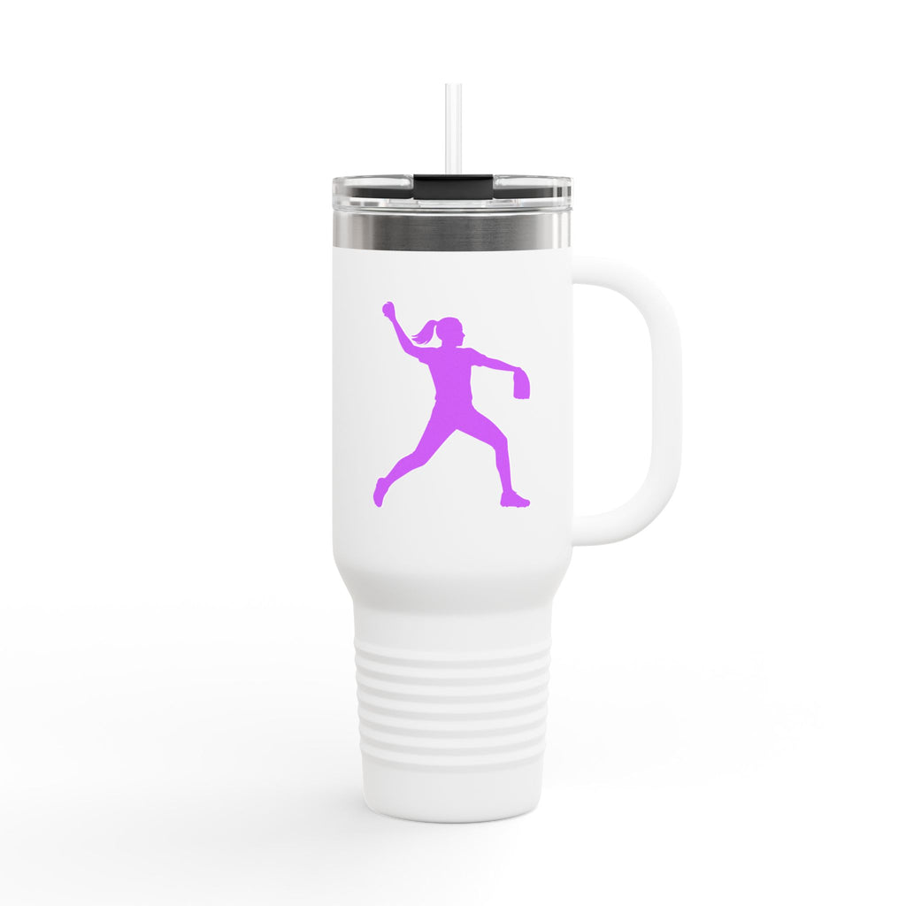 *Limited Edition* - Softball Pitcher - 40oz Insulated Travel Mug —