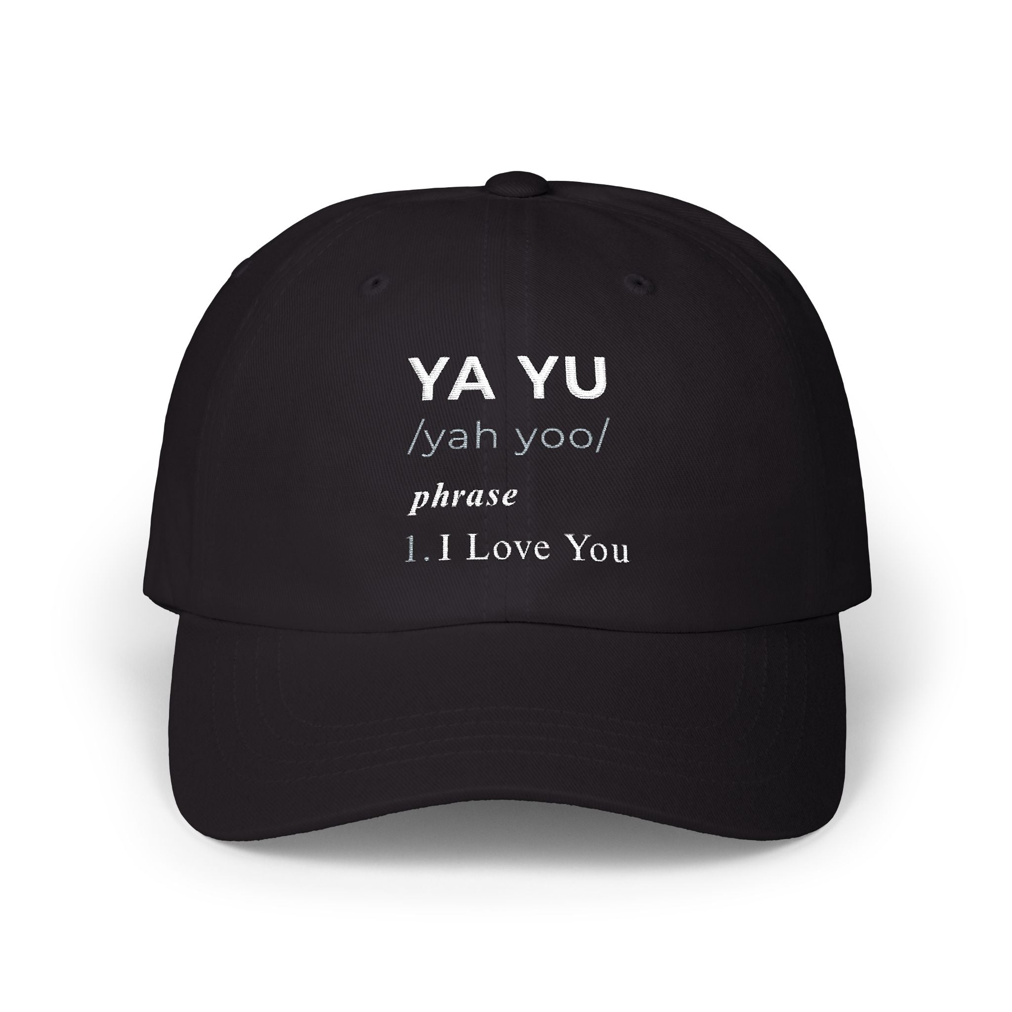 YA YU 'I Love You' Embroidered Dad Cap