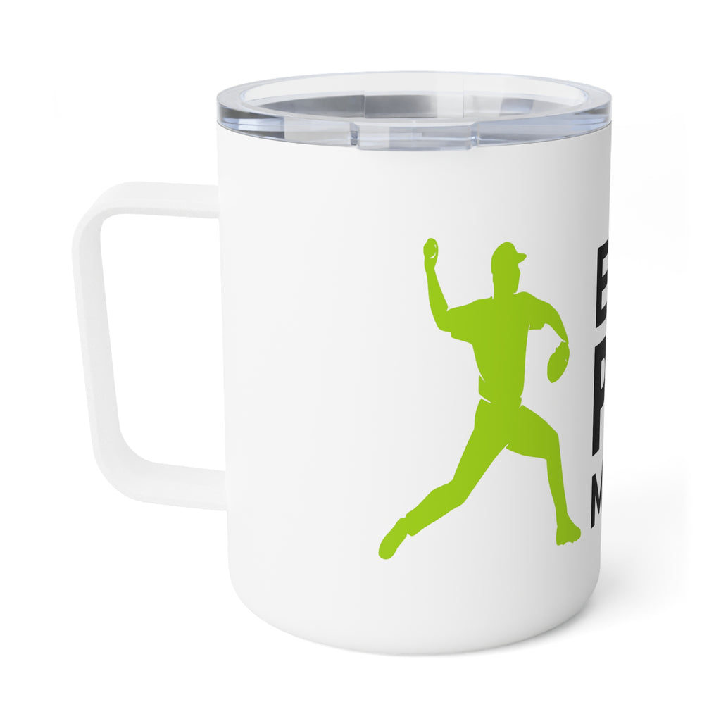 Insulated Coffee Mug — Every Pitch Matters Baseball Travel Tumbler, 10oz